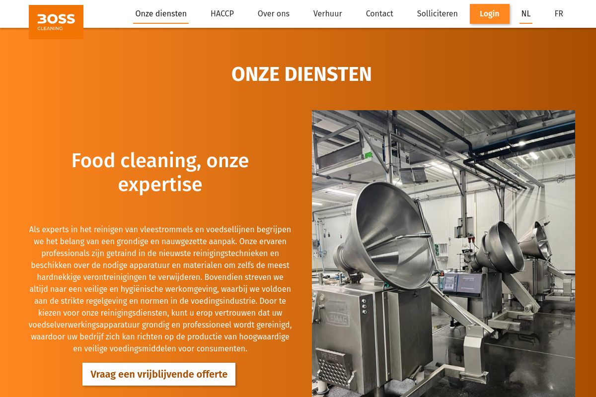 BOSS Cleaning — Client Management Platform screenshot