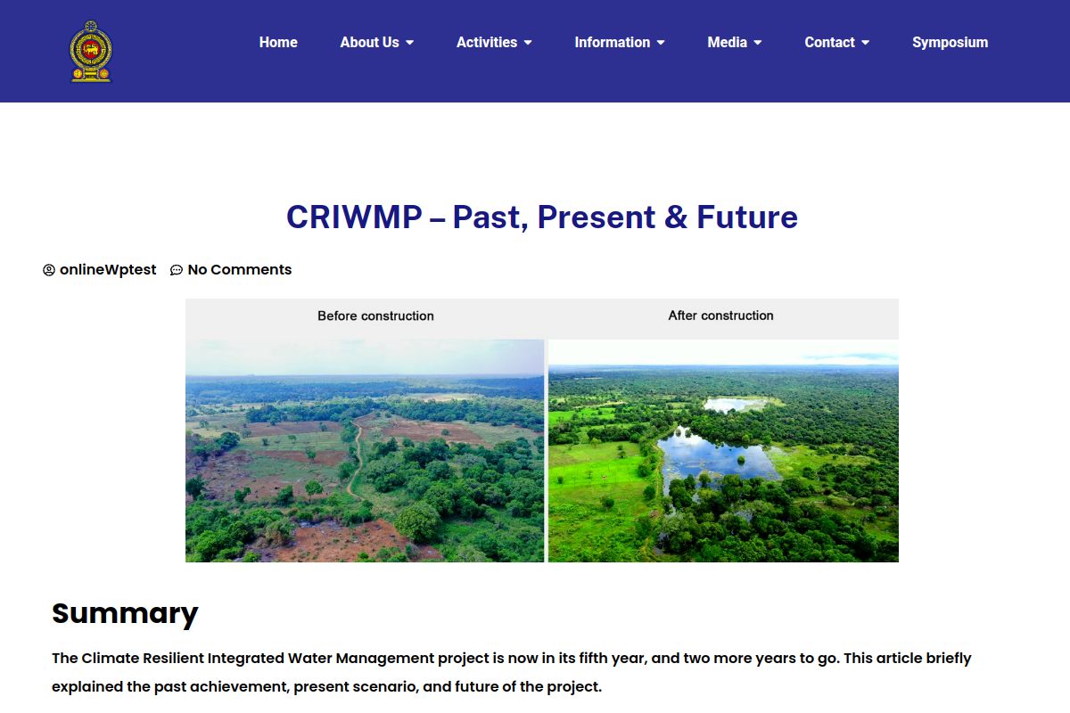 CRIWMP — Climate Resilient Water Management screenshot