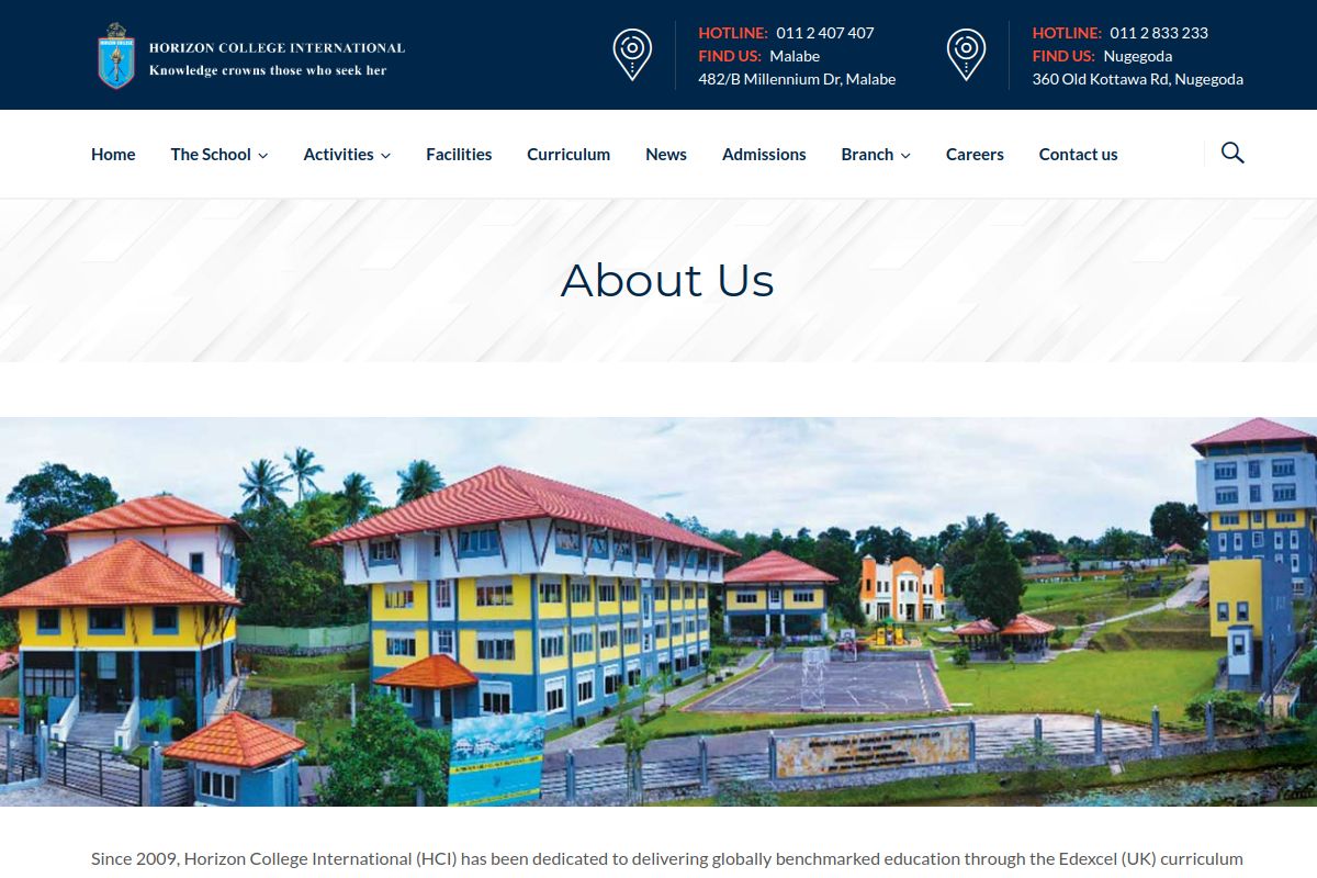 Horizon College International screenshot