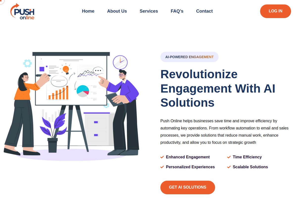 Push Online — Digital Marketing Site screenshot