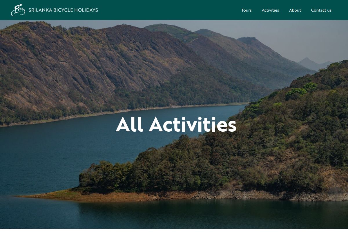 Sri Lanka Bicycle Holidays screenshot