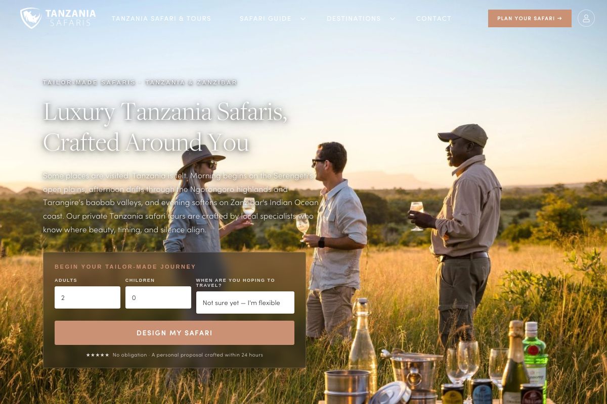 Tanzania Safaris screenshot