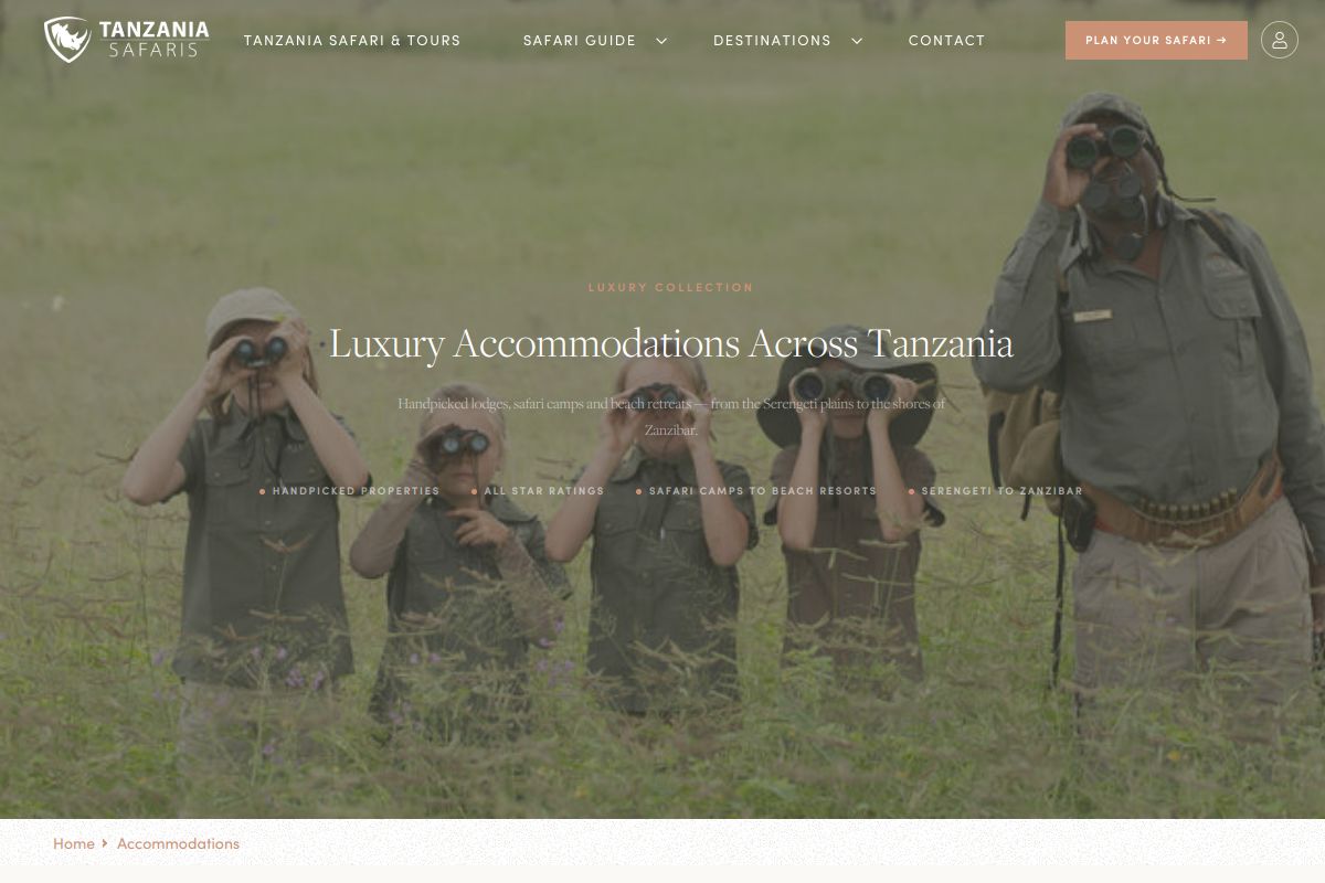 Tanzania Safaris screenshot